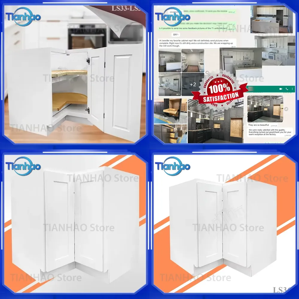 Home Improvement Sales - ตู้เก็บของแบบโมดูลาร์สำเร็จรูป Lazy Susan สำหรับปรับปรุงบ้านและห้องครัว พร้อมขาย จัดส่งได้ทันที