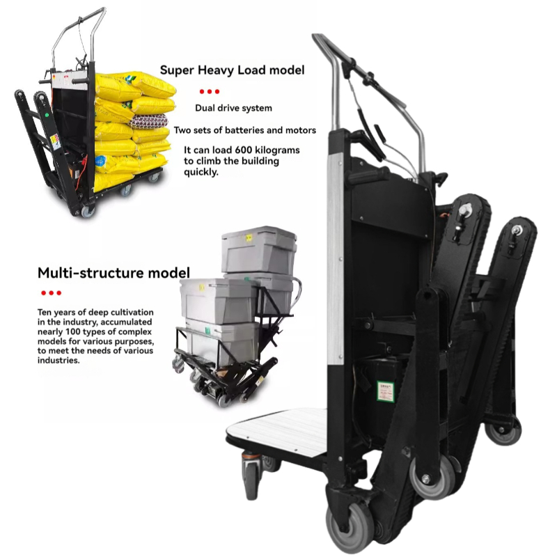 Home Improvements - รถเข็นไฟฟ้าขึ้นบันไดสำหรับน้ำหนัก 400 กก. แบบตีนตะขาบ ขึ้นลงบันไดได้ ใช้ในงานปรับปรุงบ้าน