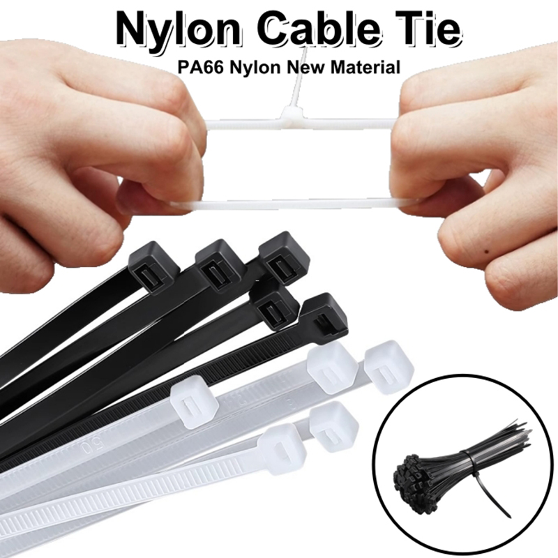 Home Improvements - Self-Locking NYLON TIES สายเคเบิลอเนกประสงค์แบบปรับได้ Quick Fix