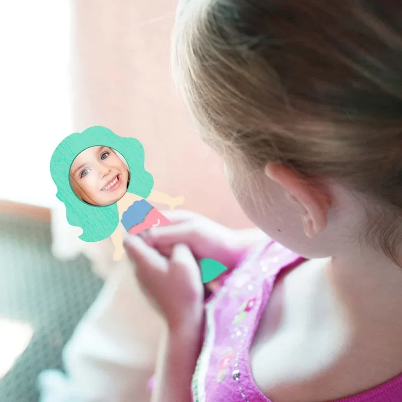 12PCS Mermaid กระจกไม้มือถือ H - Home Improvement Kids บทวิจารณ์และราคา